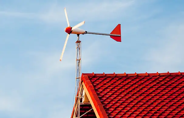 wind turbine on house