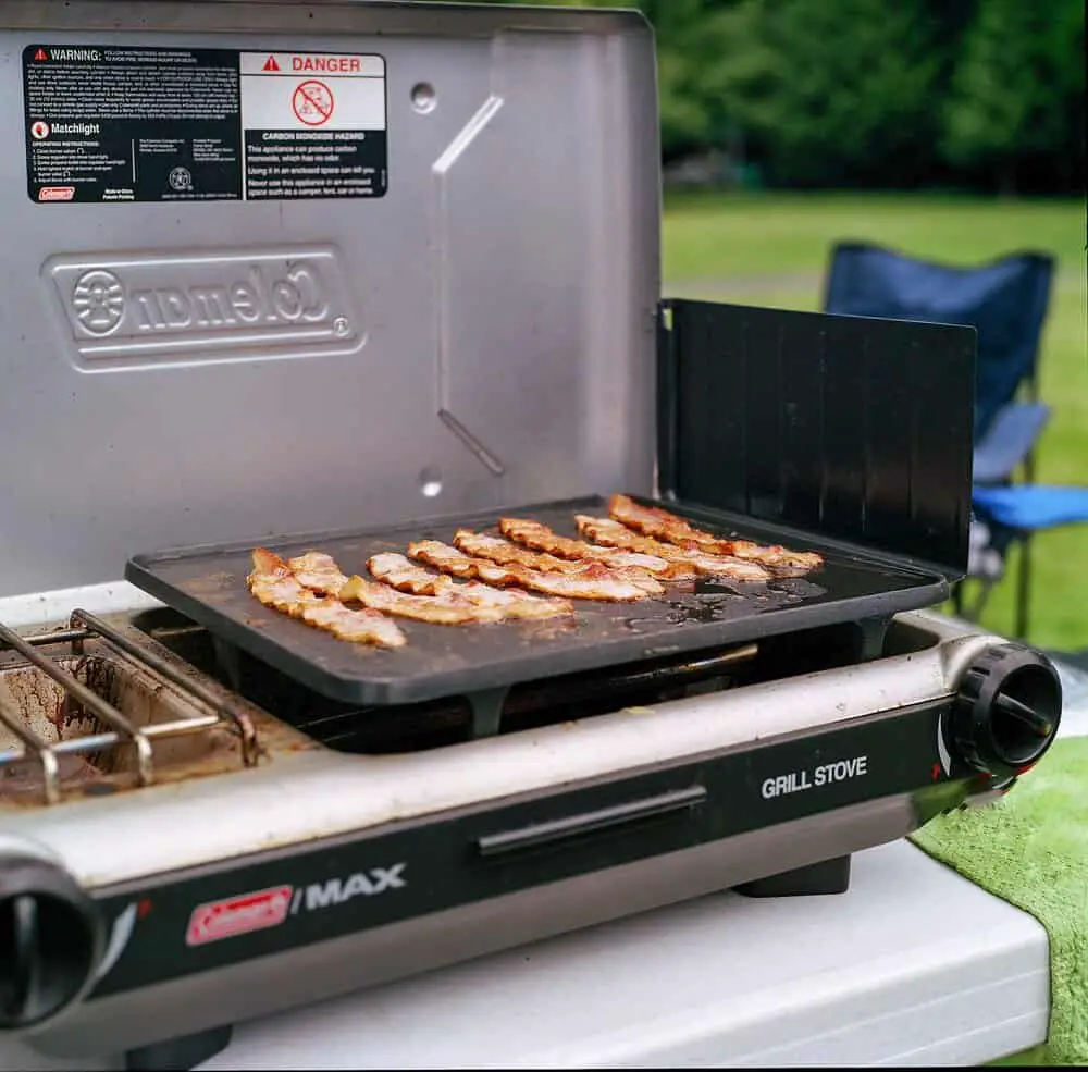 griddle on coleman camping stove